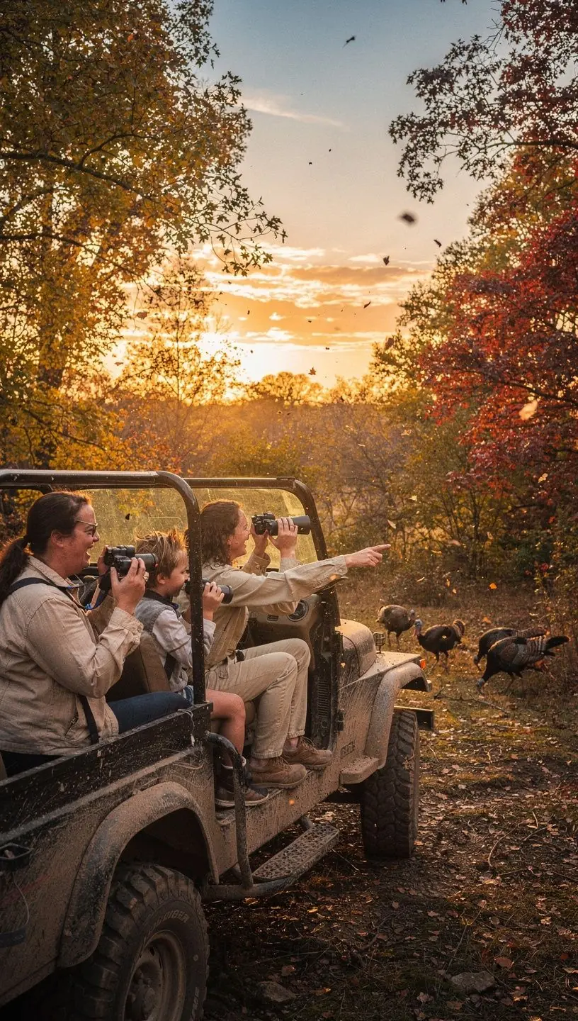 Группа туристов, исследующая лесные тропы и любующаяся красотой природы.
