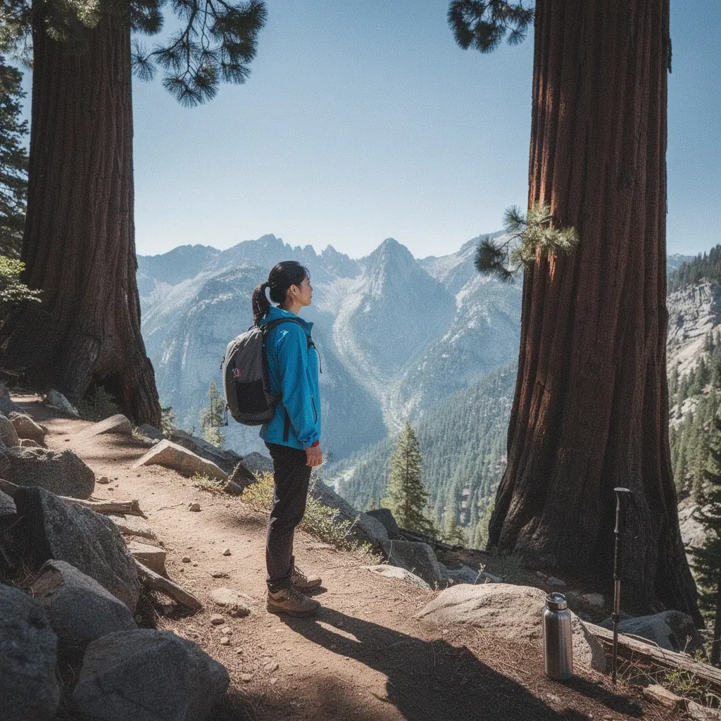 Дикие животные, такие как олени, мирно пасутся на фоне живописного лесного пейзажа.