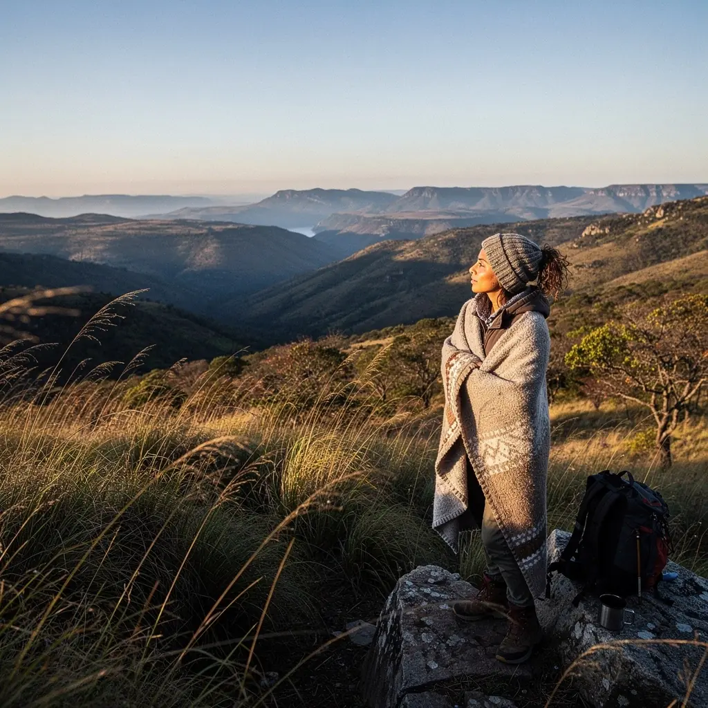Уютная деревянная хижина, окруженная зеленью и цветами.